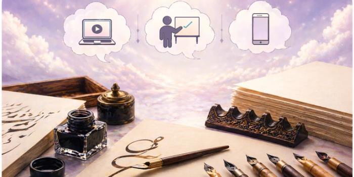 دوره خوشنویسی با قلم