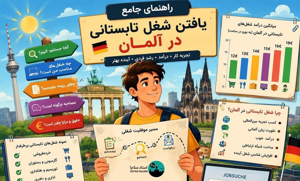 راهنمای جامع یافتن شغل تابستانی در آلمان