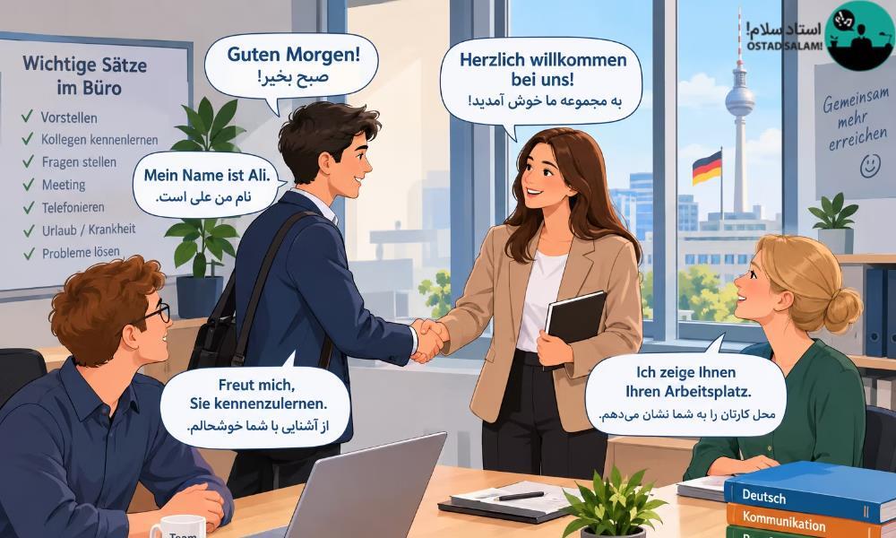 مکالمه آلمانی در محل کار برای مبتدیان