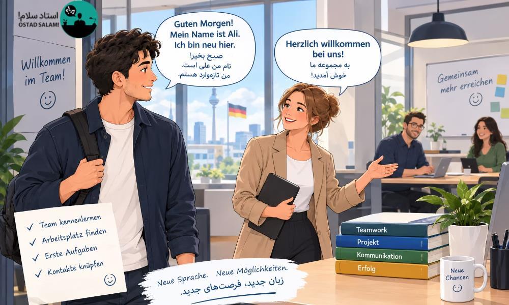 ارتباط در محیط کاری به زبان آلمانی