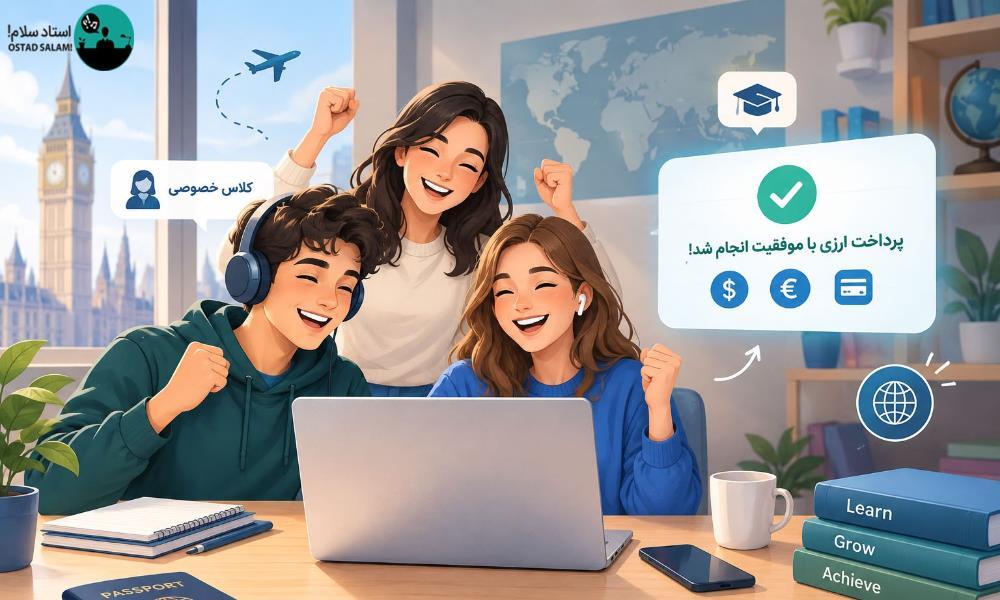 پرداخت کلاس خصوصی با پی‌پال