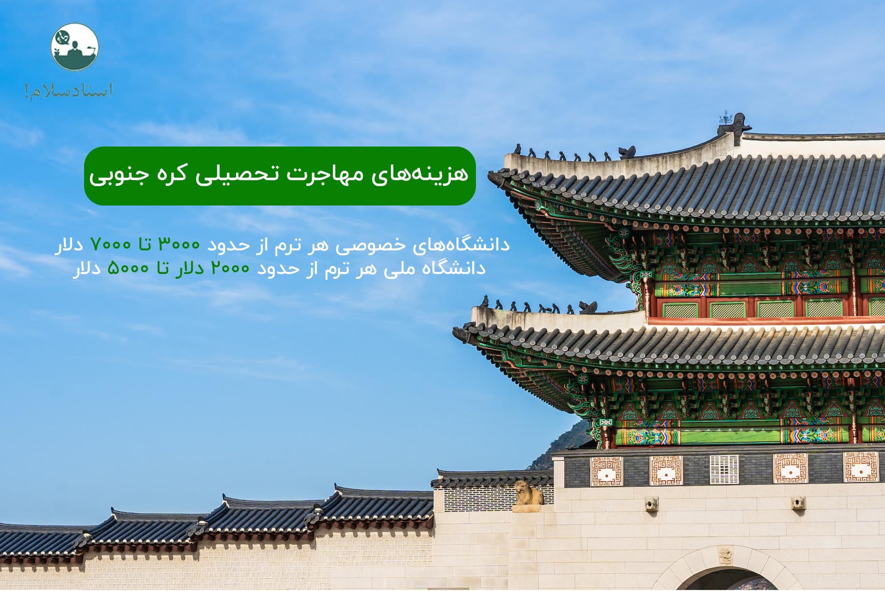 هزینه مهاجرت به کره جنوبی